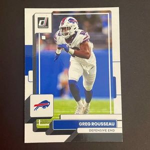 Gregory Rousseau: Buffalo Bills, Defensive End 2022 Panini Donruss Football #118